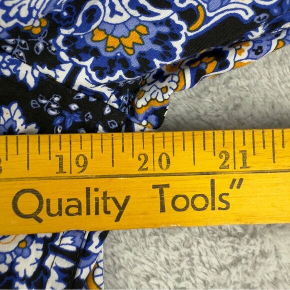 Robert Graham Men's Small Classic Fit Paisley Navy Long Sleeve Shirt - Picture 7 of 15